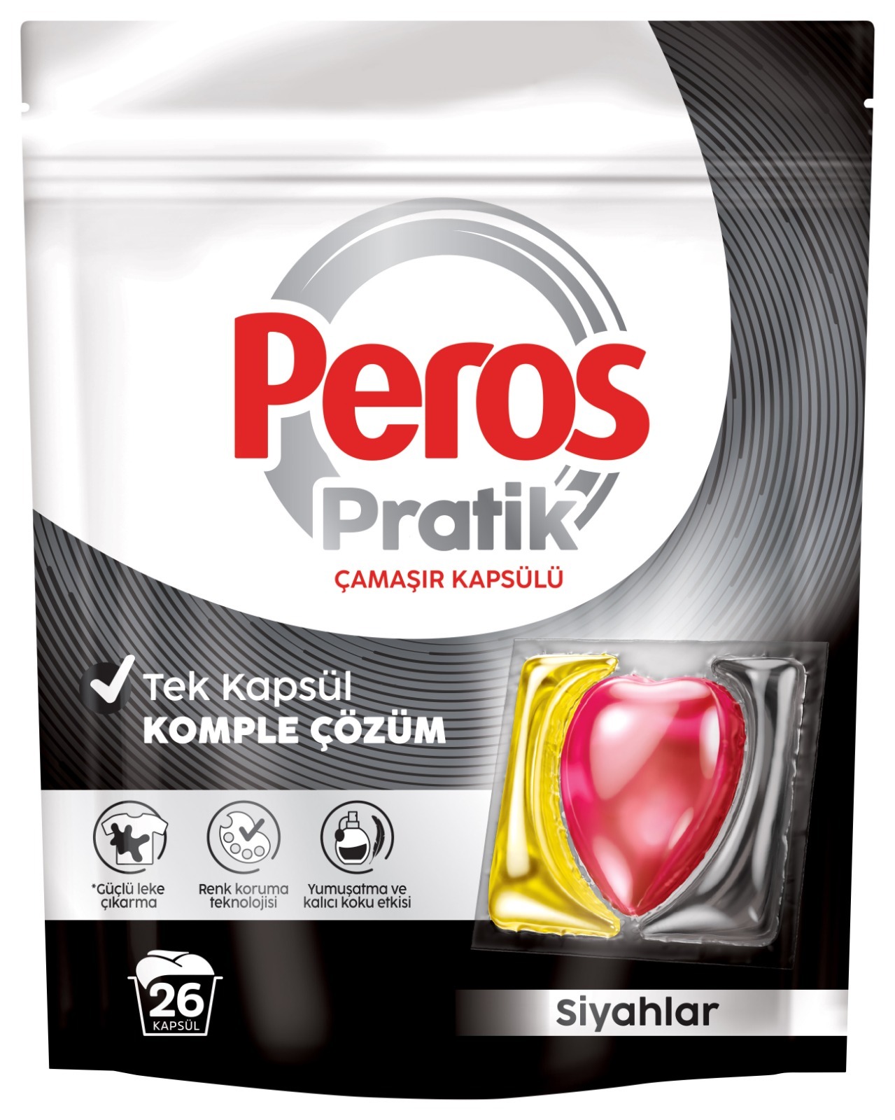 PEROS PODS ÇAMAŞIR KAPSÜLÜ SİYAHLAR 26 LI