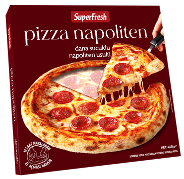 SUPERFRESH PİZZA NAPOLİTEN DANA SUCUKLU 445G