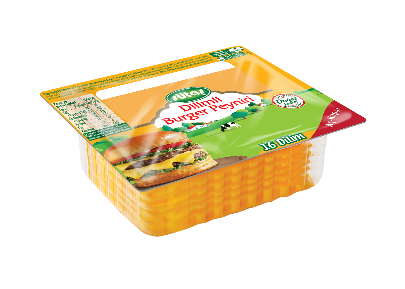 SÜTAŞ BURGER PEYNİRİ