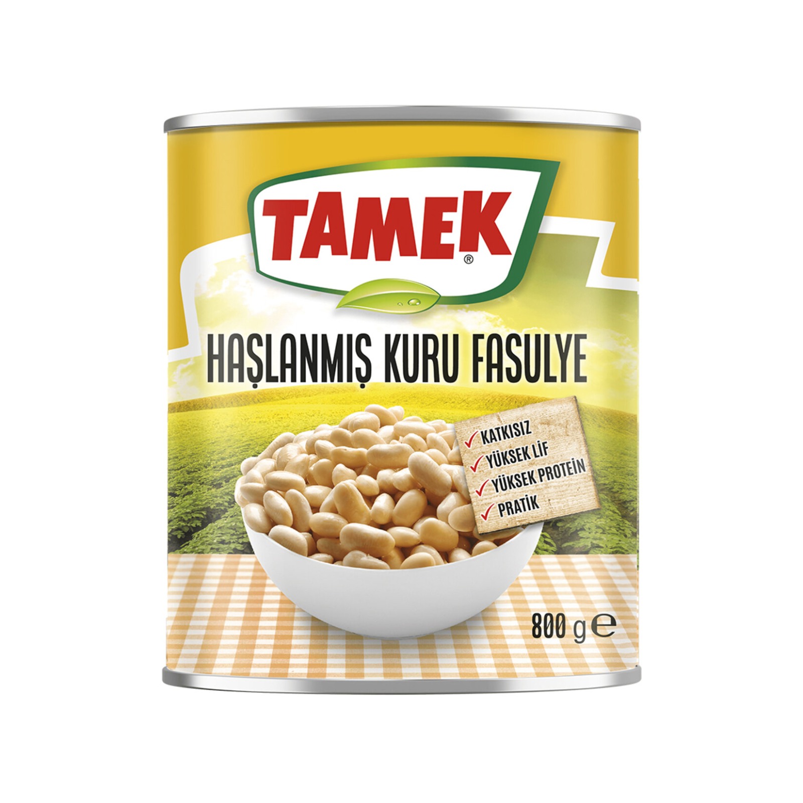 TAMEK HAŞLANMIŞ FASULYE 800 G