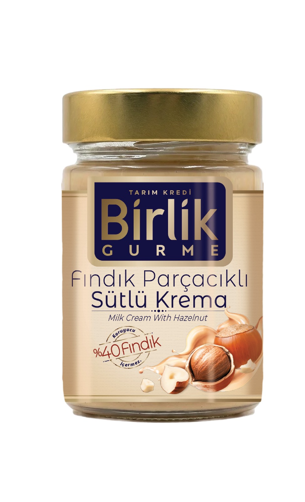 TK BİRLİK GURME %40 FINDIK PARÇ. SÜTLÜ KRE. 330G