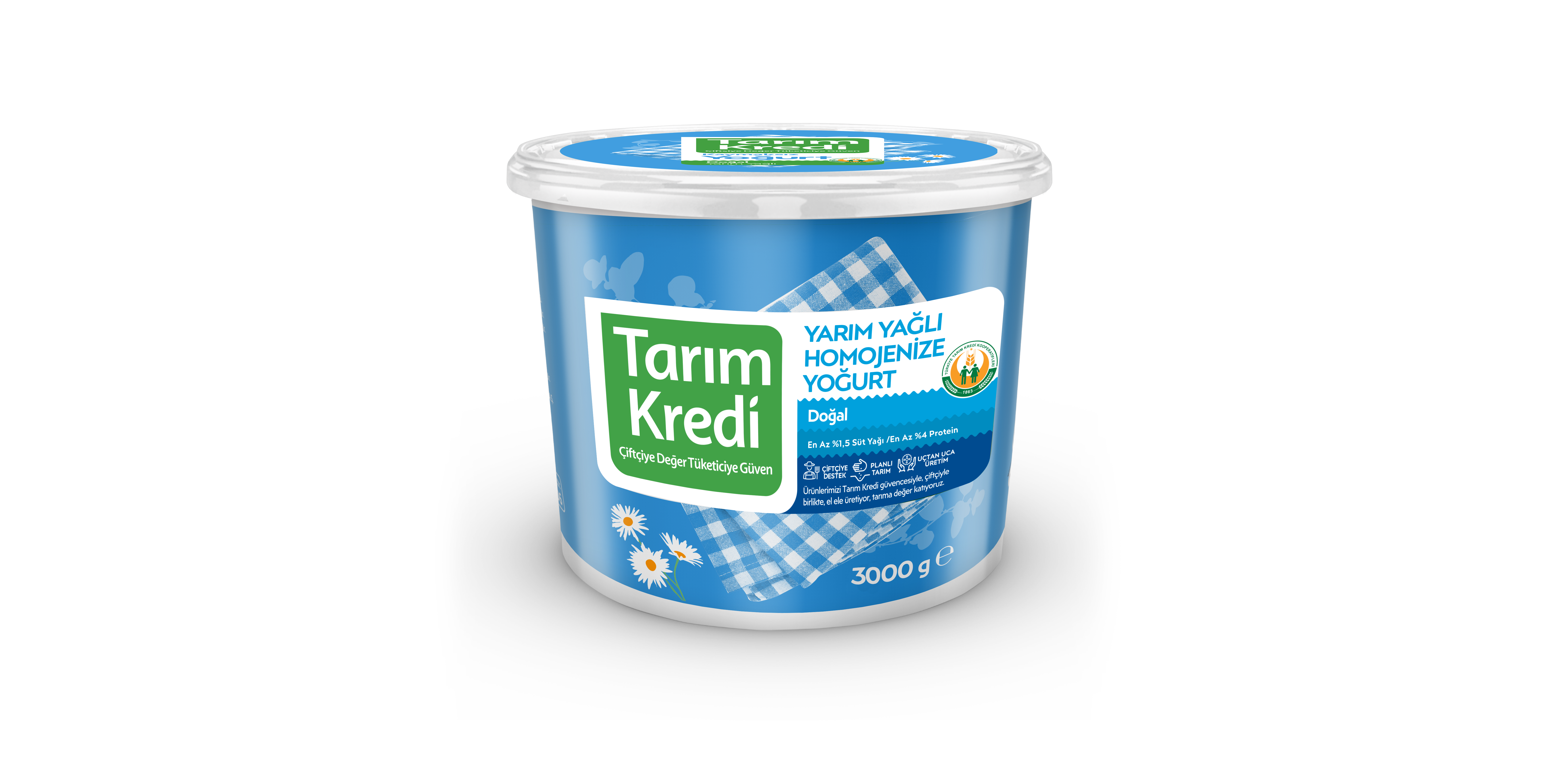 TKS YARIM YAĞLI YOĞURT 3000 G