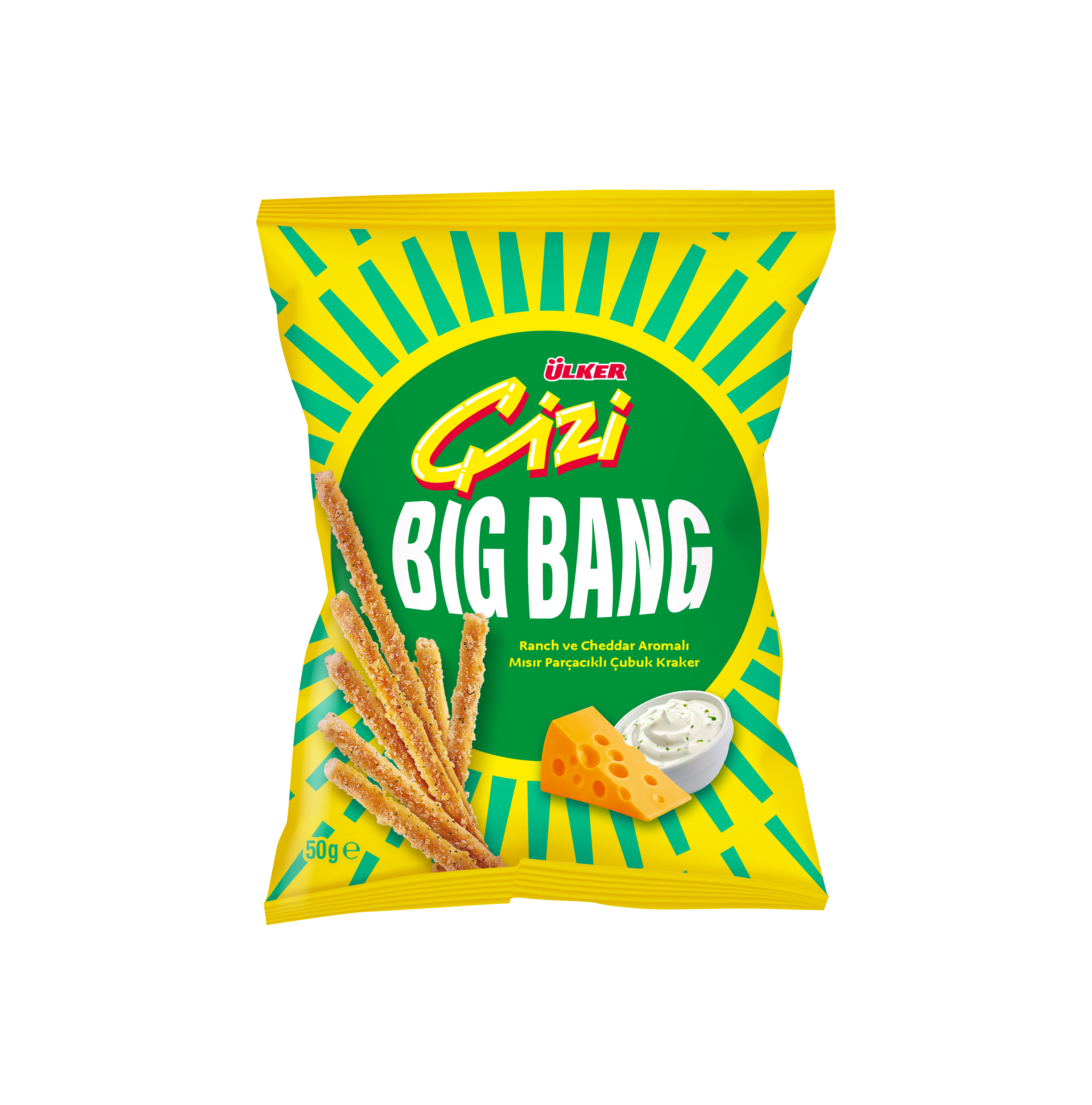 ÜLKER ÇİZİ BİGBANG MISIR PARÇ. PEYN. TACO ÇUBUK50G